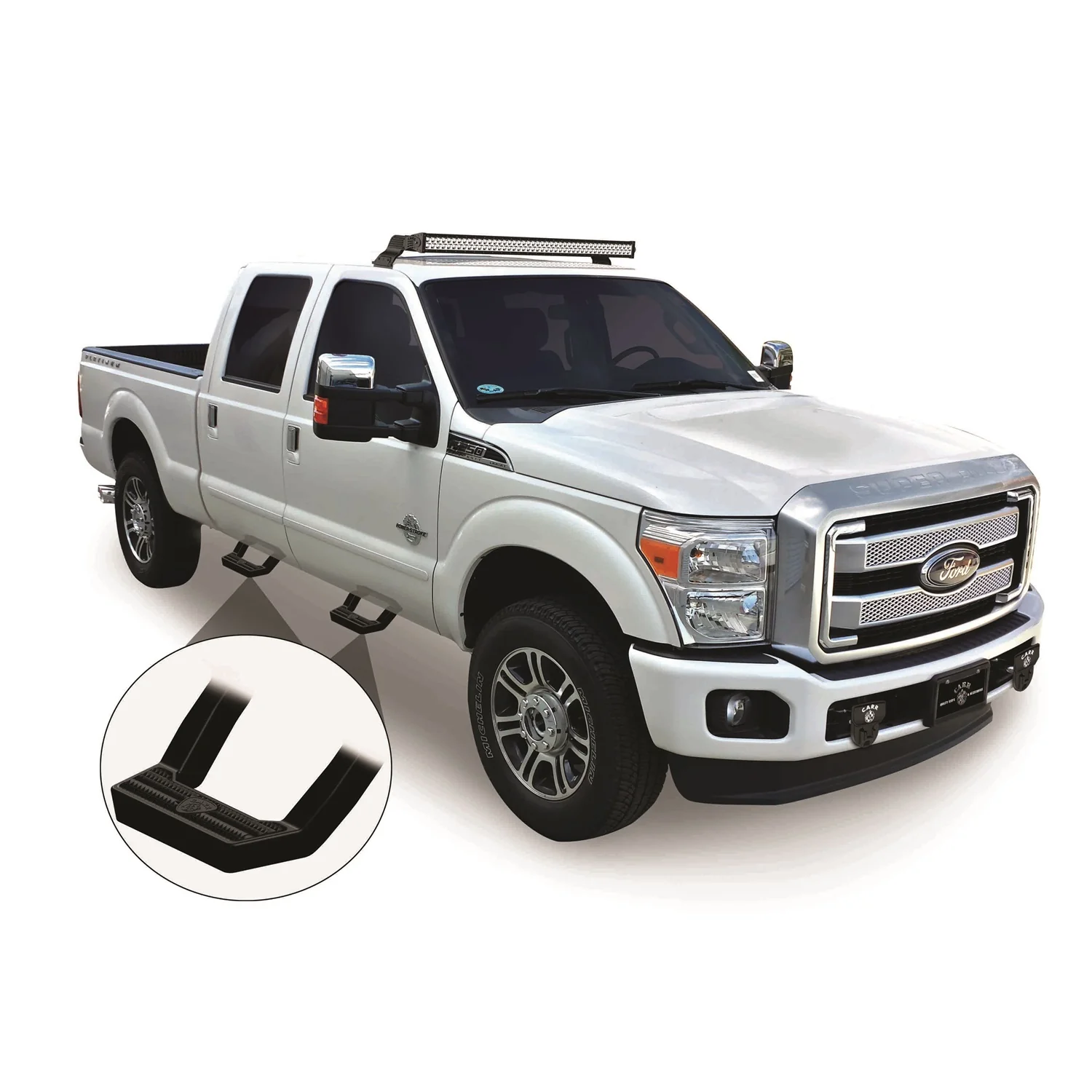 Carr LD Steps - Black Powder Coat - Ford Fullsize SUV / Truck 1999-2016 - Pair - Image 6