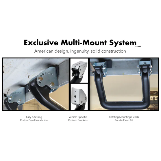 Carr Super Hoop Step Bars - Black Powder Coat - Various Applications 124031 - Pair - Image 7