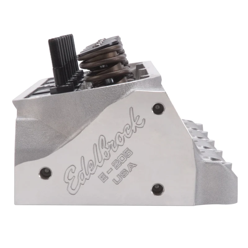 Edelbrock E-Series E-205 Cylinder Head - Assembled - 2.080 / 1.600 in Valve - 205 cc Intake - 60 cc Chamber - 1.550 in Springs - Small Block Ford - Pair - Image 10
