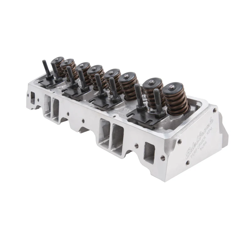 Edelbrock Performer RPM Cylinder Head - Assembled - 2.020 / 1.600 in Valve - 195 cc Intake - 64 cc Chamber - 1.460 in Springs - Straight Plugs - Image 3