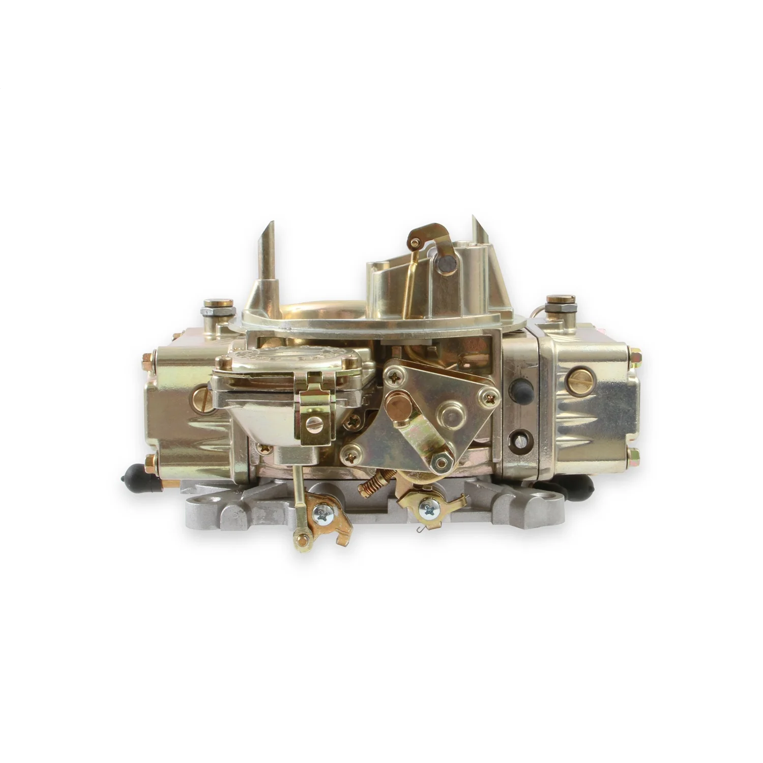 Holley Street Model 4160 600 CFM 4-Barrel Carburetor - Square Bore - Manual Choke - Vacuum Secondary - Single Inlet - Gold Chromate - Image 12