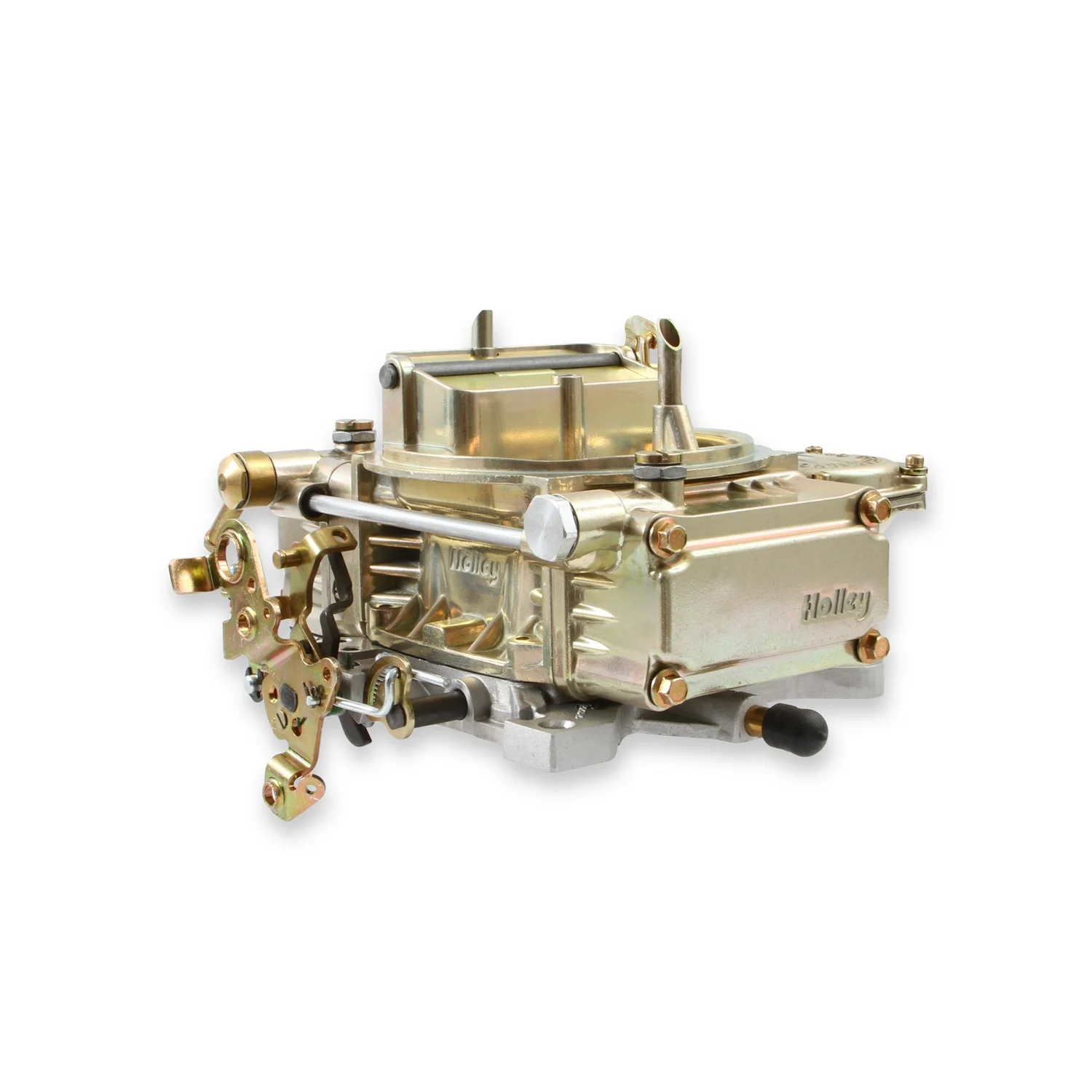 Holley Street Model 4160 600 CFM 4-Barrel Carburetor - Square Bore - Manual Choke - Vacuum Secondary - Single Inlet - Gold Chromate - Image 14