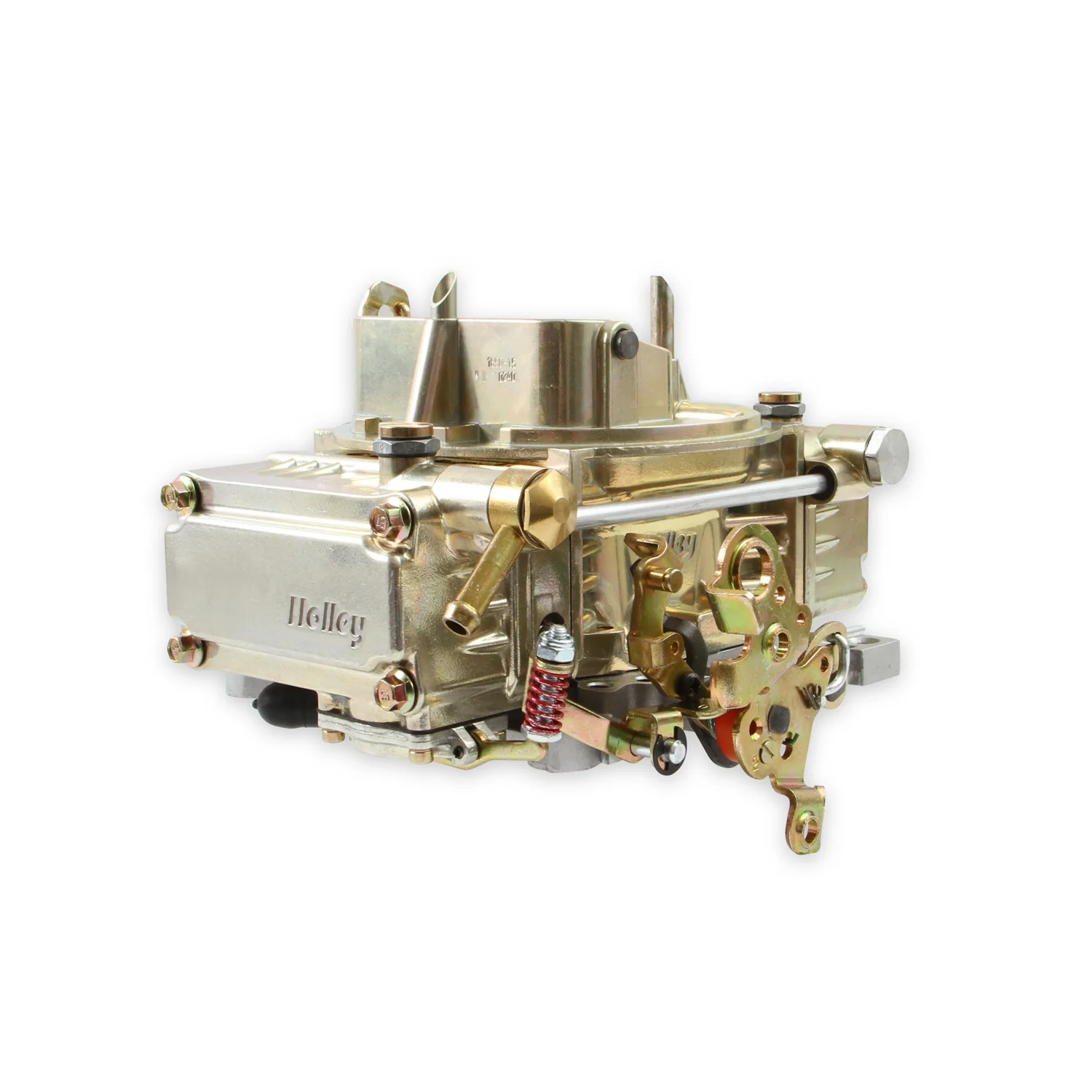 Holley Street Model 4160 600 CFM 4-Barrel Carburetor - Square Bore - Manual Choke - Vacuum Secondary - Single Inlet - Gold Chromate - Image 3