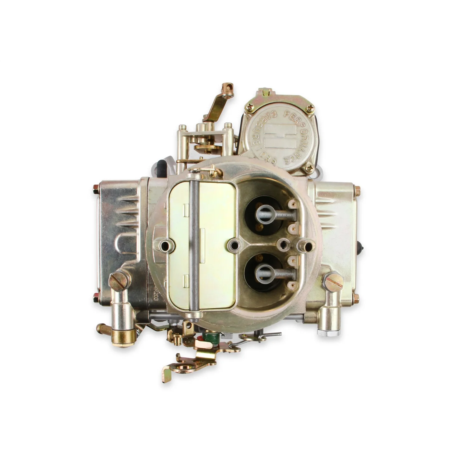 Holley Street Model 4160 600 CFM 4-Barrel Carburetor - Square Bore - Manual Choke - Vacuum Secondary - Single Inlet - Gold Chromate - Image 5