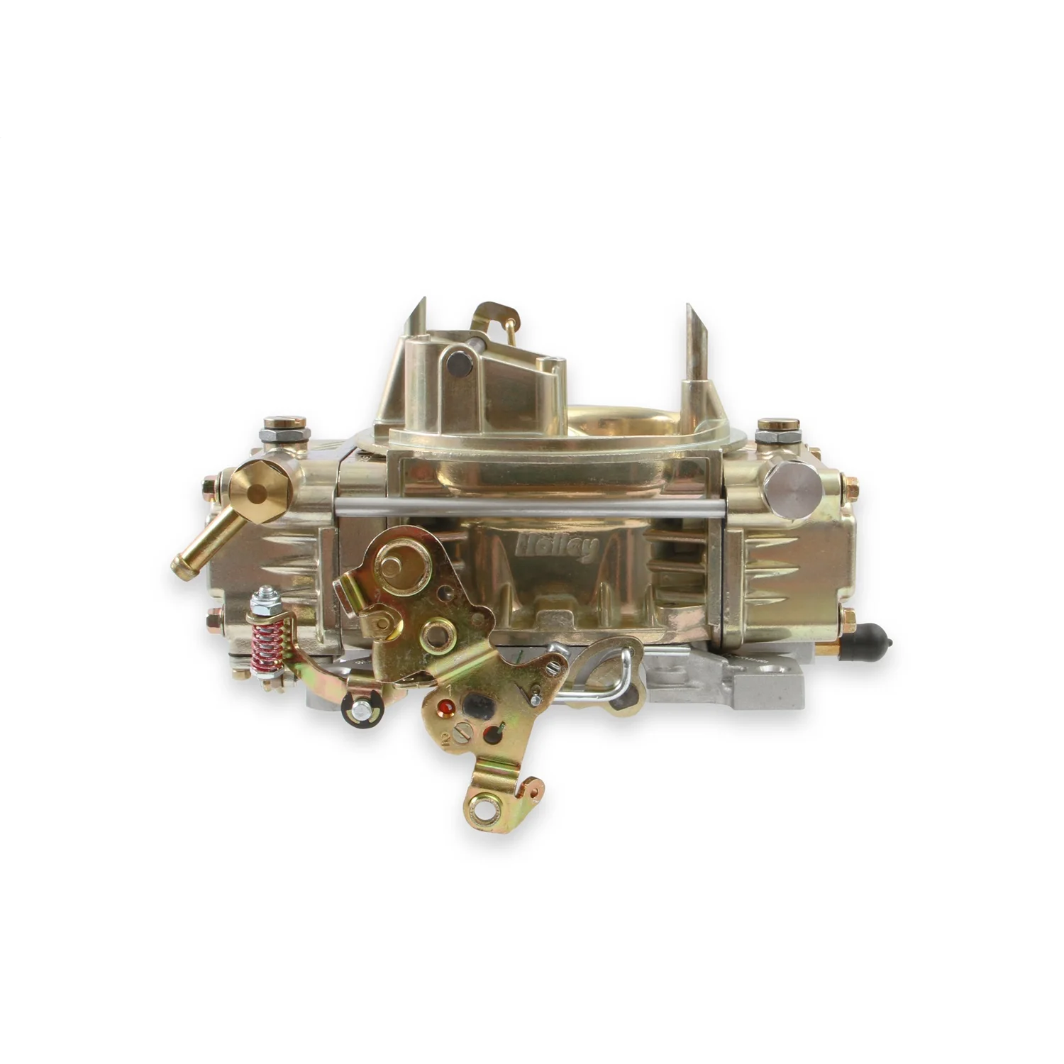 Holley Street Model 4160 600 CFM 4-Barrel Carburetor - Square Bore - Manual Choke - Vacuum Secondary - Single Inlet - Gold Chromate - Image 6