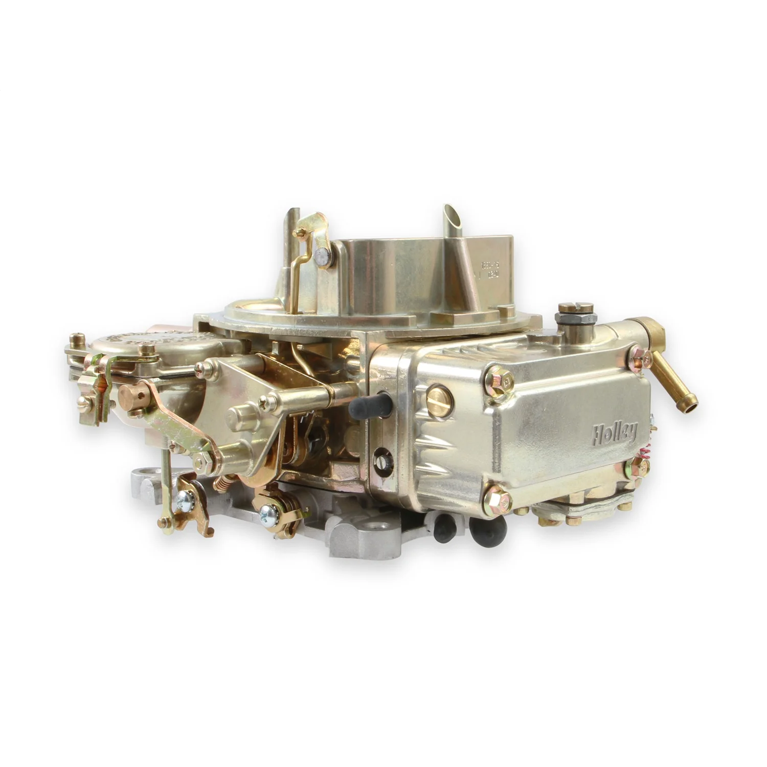 Holley Street Model 4160 600 CFM 4-Barrel Carburetor - Square Bore - Manual Choke - Vacuum Secondary - Single Inlet - Gold Chromate - Image 8