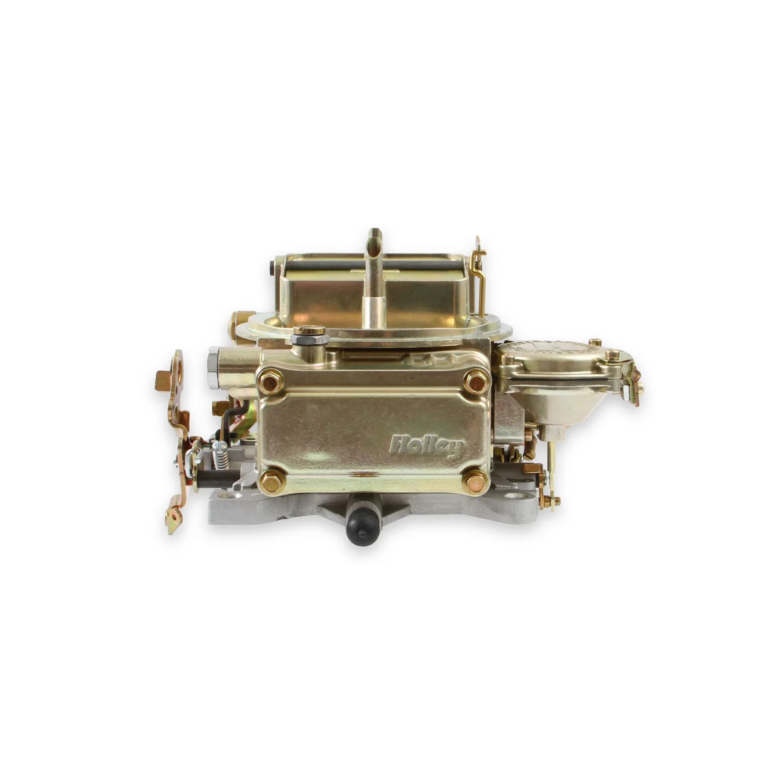 Holley Street Model 4160 600 CFM 4-Barrel Carburetor - Square Bore - Manual Choke - Vacuum Secondary - Single Inlet - Gold Chromate - Image 9